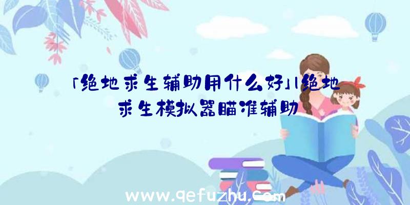 「绝地求生辅助用什么好」|绝地求生模拟器瞄准辅助